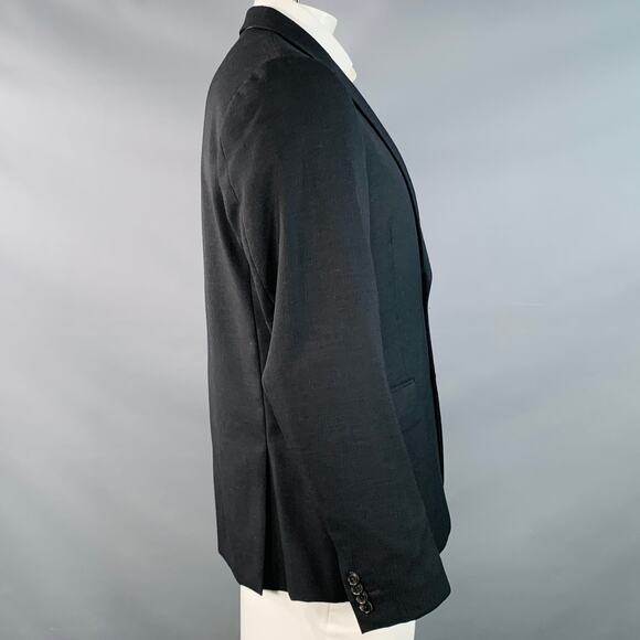 PAUL SMITH Size 44 Regular Soho Black Twill Wool Notch Lapel Sport Coat - Picture 2 of 8